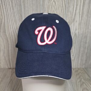 Yupoong Navy Blue Washington Nationals Miller Lite Hat Adult Small-Medium